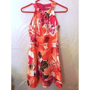 Eliza J Floral Multi Colored Dress